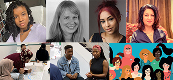 Women in research and communities collage